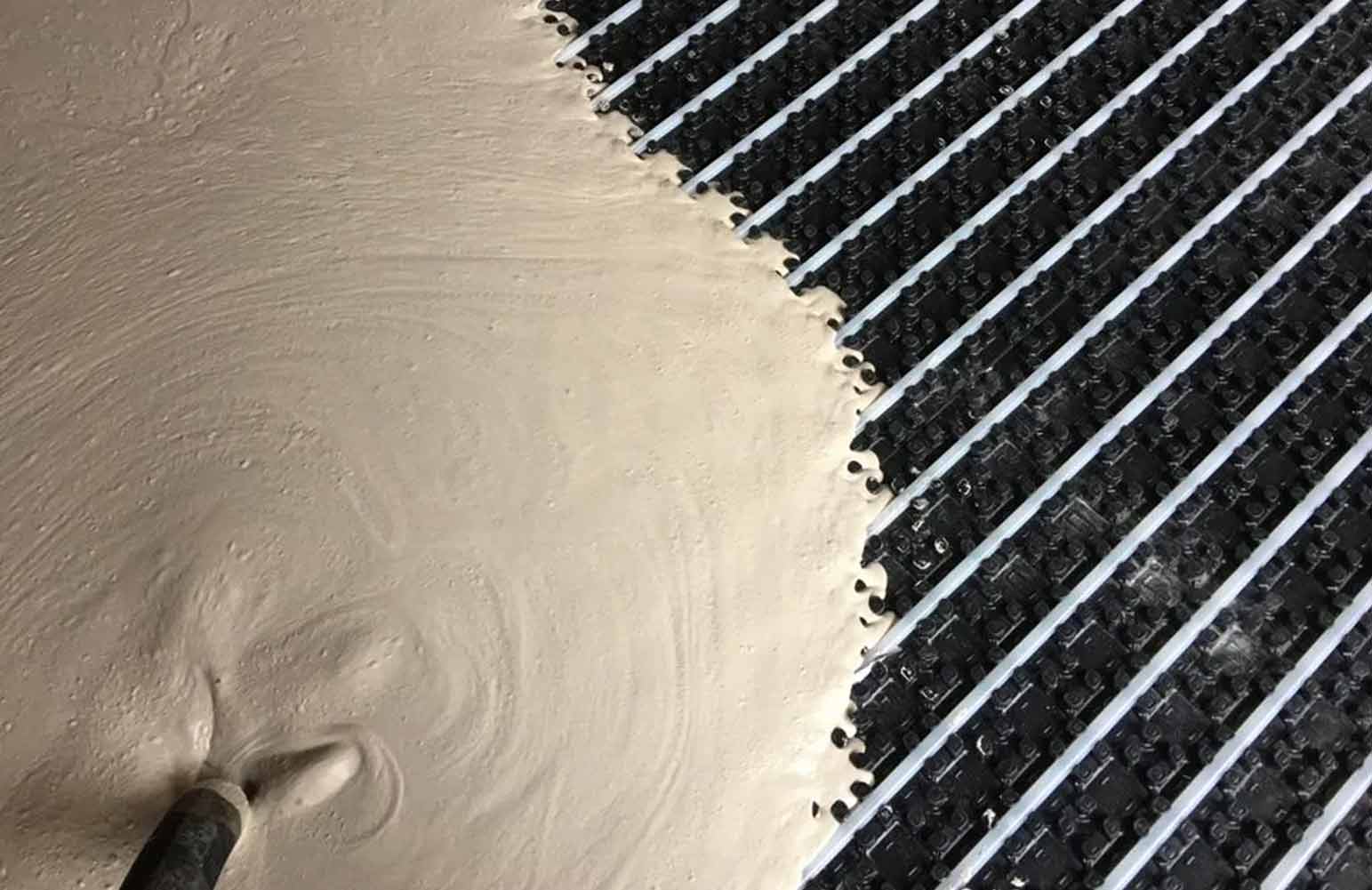 Vloerverwarming, natbouwsysteem. OranjeDuurzaam